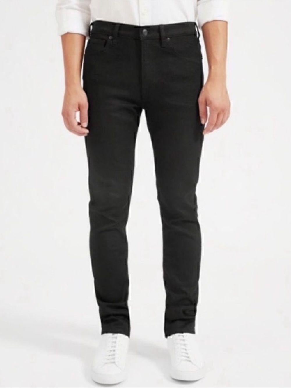 New Everlane The Slim 4-Way Stretch Organic Jean Black Size 33 X 32